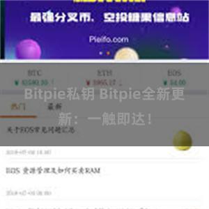 Bitpie私钥 Bitpie全新更新：一触即达！