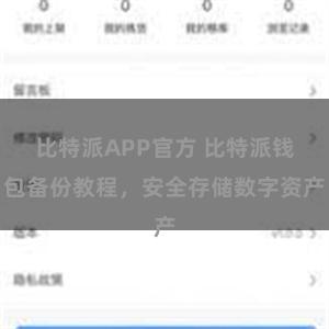 比特派APP官方 比特派钱包备份教程，安全存储数字资产
