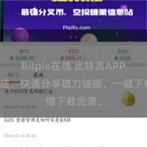 Bitpie在线 比特派APP直链生成，快速分享磁力链接，一键下载资源。